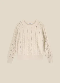 Ajour-Knit Jumper