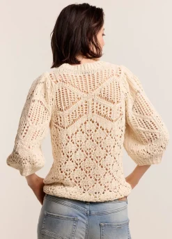 Ajour-Knitted Jumper