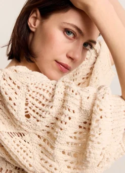 Ajour-Knitted Jumper