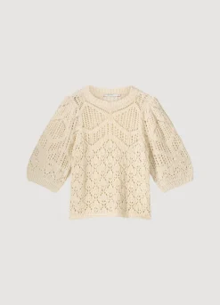 Ajour-Knitted Jumper