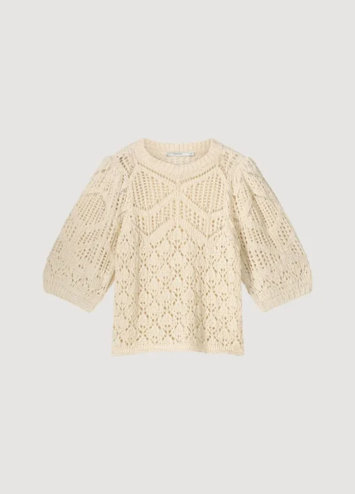 Ajour-Knitted Jumper
