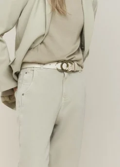 Belt With Oval Buckle