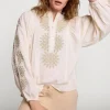 Blouse With Gold Embroidery