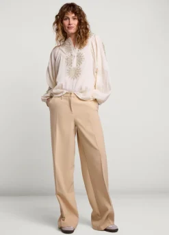 Blouse With Gold Embroidery