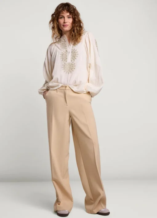 Blouse With Gold Embroidery
