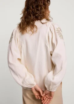 Blouse With Gold Embroidery