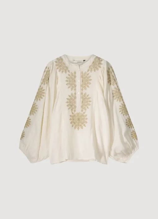 Blouse With Gold Embroidery