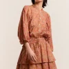 Blouse With Pleated Balloon Sleeves
