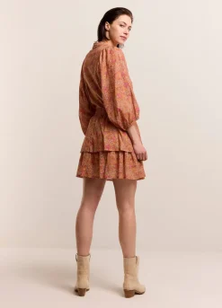 Blouse With Pleated Balloon Sleeves