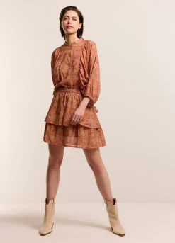 Blouse With Pleated Balloon Sleeves