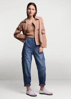 Denim Cargo Pants