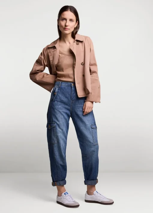 Denim Cargo Pants
