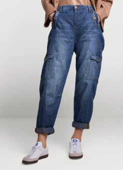 Denim Cargo Pants