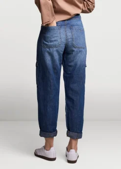 Denim Cargo Pants