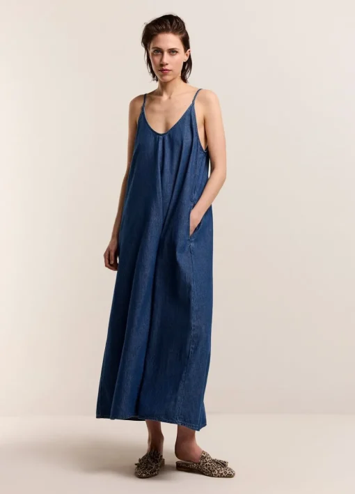 Denim Slip Dress