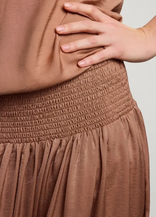 Drapey Satin Skirt