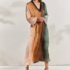 Faded-Print Dress
