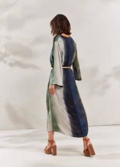 Faded-Print Dress