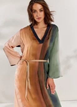 Faded-Print Dress