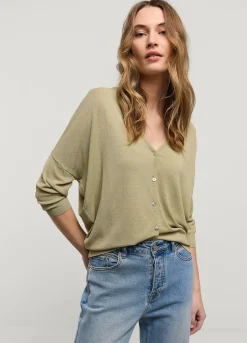 Fine-Knit Cardigan