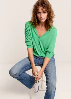 Fine-Knit Cardigan