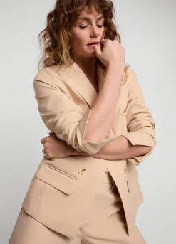 Fitted Blazer With Buttons