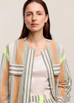 Fluorescent Tunic Blouse
