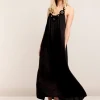 Halter Dress In Viscose Satin