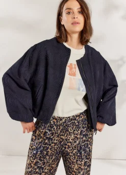 Jacquard Bomber Jacket