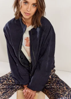 Jacquard Bomber Jacket