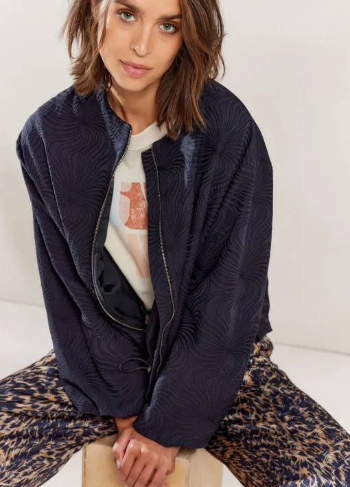 Jacquard Bomber Jacket