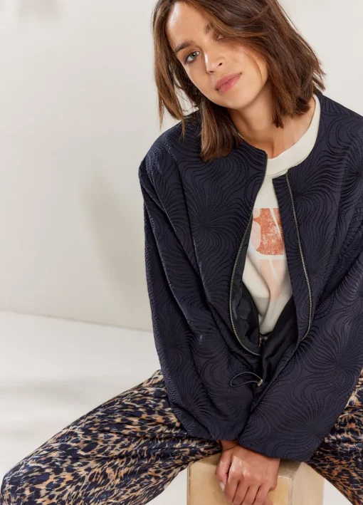 Jacquard Bomber Jacket