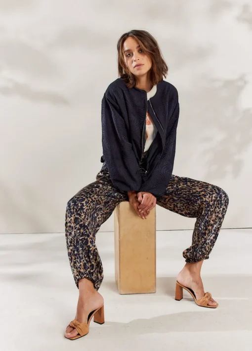 Jacquard Bomber Jacket