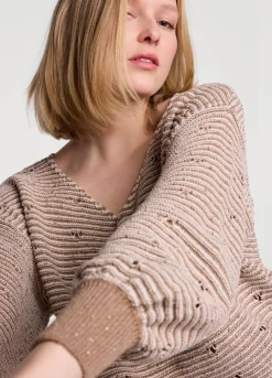 Jumper With Knitted-In Stripe