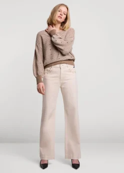 Jumper With Knitted-In Stripe