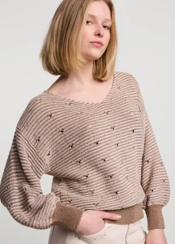 Jumper With Knitted-In Stripe