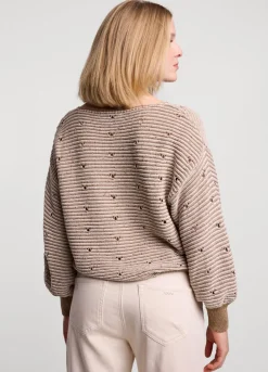 Jumper With Knitted-In Stripe