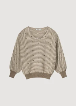 Jumper With Knitted-In Stripe