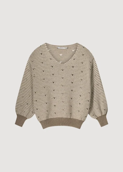 Jumper With Knitted-In Stripe
