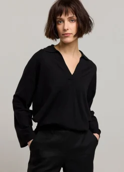 Jumper With Polo Collar