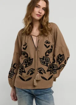 Linen Blend Blouse