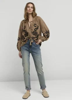 Linen Blend Blouse