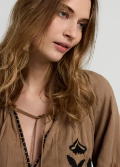 Linen Blend Blouse