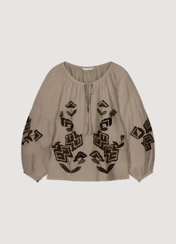Linen Blend Blouse