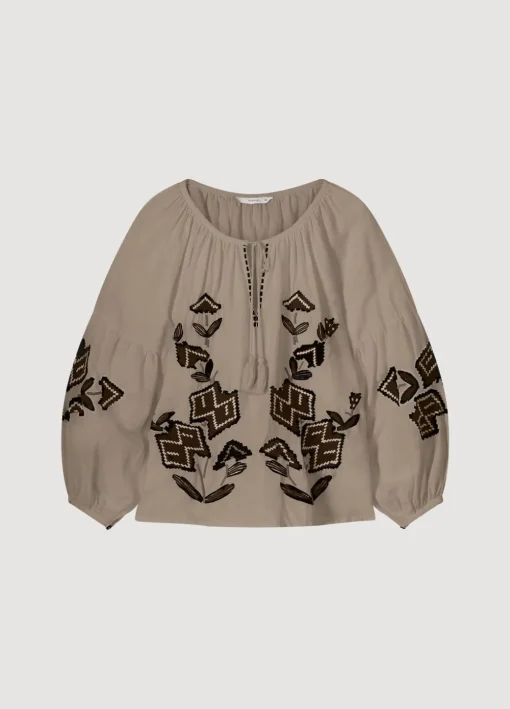 Linen Blend Blouse