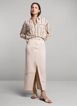 Long Denim Skirt