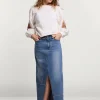 Long Denim Skirt