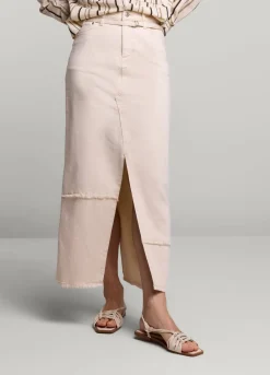 Long Denim Skirt