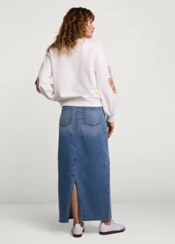 Long Denim Skirt