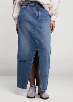 Long Denim Skirt